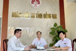 Tạp chí Phổ biến Pháp luật Việt Nam làm việc với Đoàn Luật sư tỉnh Đồng Nai