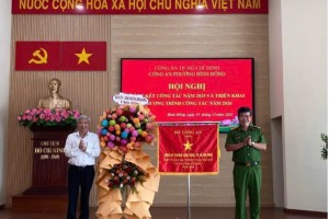 Công an phường Bình Đông vinh dự nhận Cờ thi đua “Vì an ninh Tổ quốc” năm 2025 của Bộ Công an